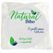 15 Piatti piani bioplastica ø21,5 cm
