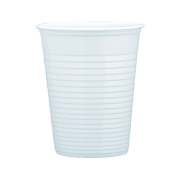 Bicchieri in plastica bianca
