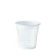 Bicchieri in plastica bianca