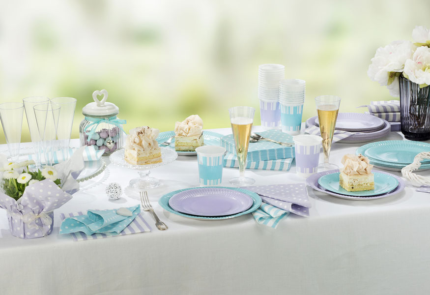 Coordinato in cartoncino Blu Tiffany