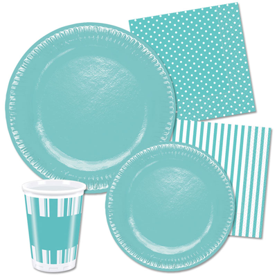 Coordinato in cartoncino Blu Tiffany