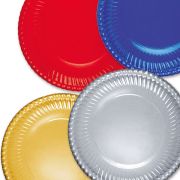 6 Maxi piatti in cartoncino metallizzato