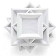 Piatti quadrati in polpa di cellulosa